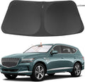 Windshield Sun Shade Custom Fit for 2021 2022 2023 2024 2025 Genesis GV80 Accessories Foldable Sunshade Sun Blocker Protect Car from Sun Rays & Heat Damage Keep Car Cooler