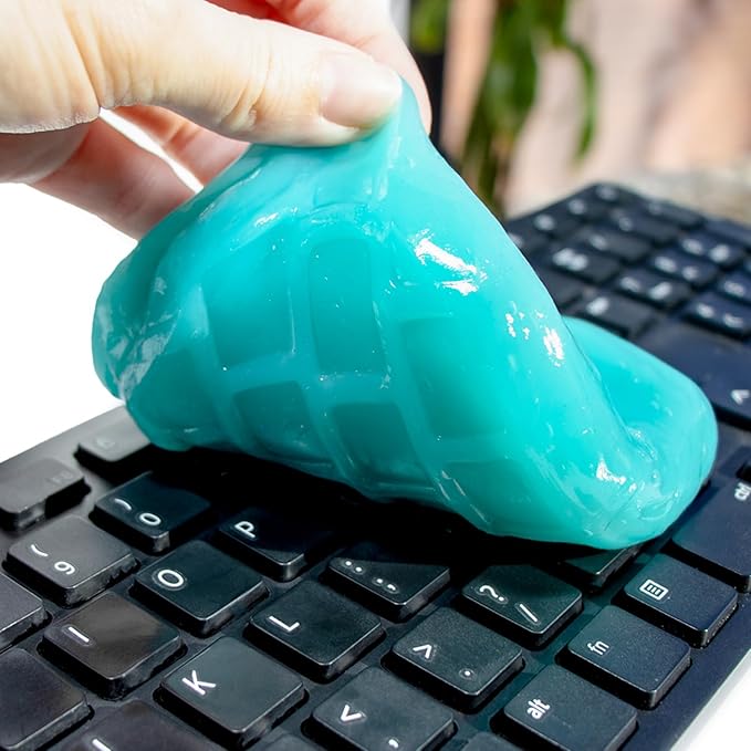 ABRO Car Cleaning Putty | Reusable Slime Removes Dust, Dirt, Crumbs | Multipurpose Vent, Cupholder, Keyboard Cleaner Gel