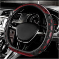 Car Steering Wheel Cover, 15 Inch Anti-Slip Steering Wheel Cover Protector with 3D Honeycomb Design, Universal Steering Wheel Covers for Cars Truck SUV, Car Accessories (Red)