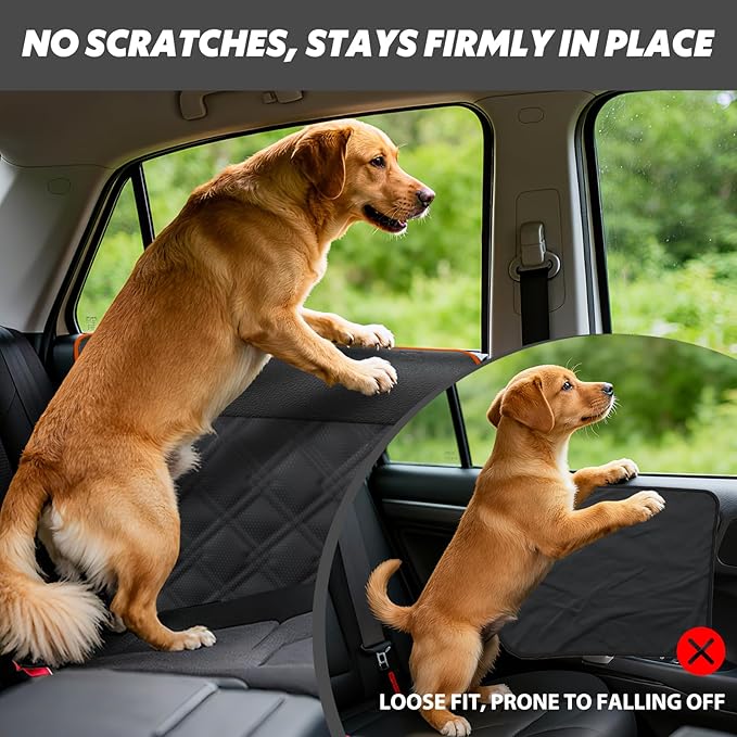 Surfcabin Door Protector From Dog Scratching– 20% Larger Designed for 𝐒𝐞𝐝𝐚𝐧𝐬, 𝐅𝐚𝐦𝐢𝐥𝐲 𝐂𝐚𝐫𝐬 𝐚𝐧𝐝 𝐒𝐦𝐚𝐥𝐥 𝐒𝐔𝐕𝐬, 2 Packs [Left + Right] Thickened Waterproof Dog Car Door Protector