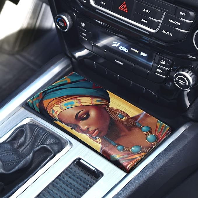 African American Black Women Car Registration and Insurance Holder Vehicle Glove Box Organizer Car Accessories Wallet Case for Women Men 202a1626