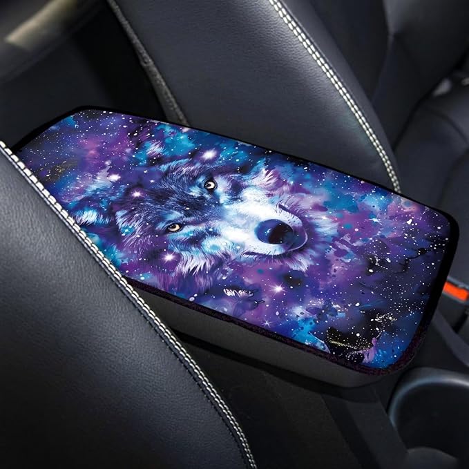 Biyejit Car Center Console Armrest Cushion Cover Pad Car Interior Decor Accessories Universal Fit for Sedan, Truck, SUV
