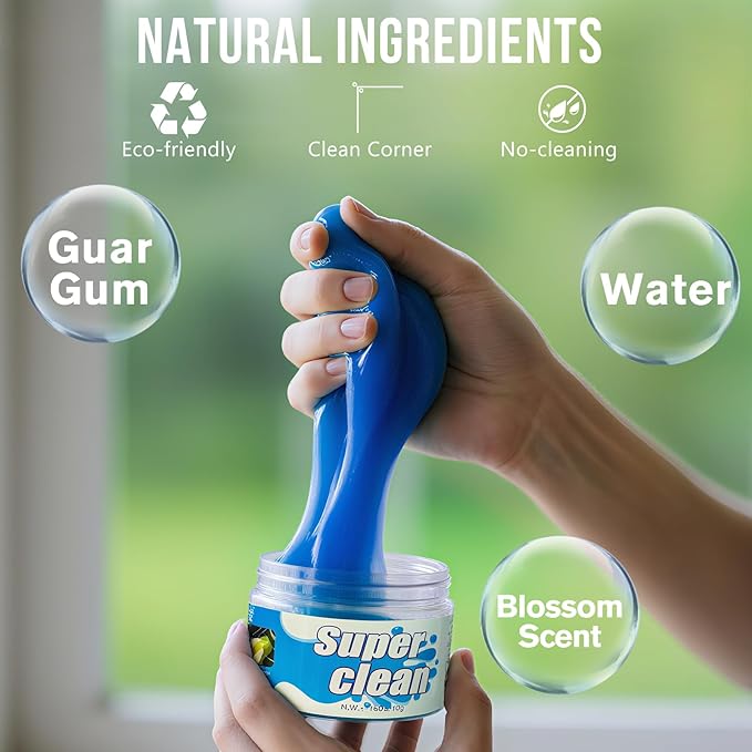 Car Cleaning Gel Car Clean Putty, Car Interior Cleaner Slime, Car Putty Auto Detailing Tools Kit Supplies Car Accessories, Perfect Dust Remover, Christmas Stocking Stuffers Gifts for Men Women