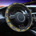 Mushrooms Cute Steering Wheel Cover Non-Slip Breathable Sweat-Absorbent Suitable for SUV Van Truck Car Universal Protection Accessories 15 Inch Suitable for Women Men