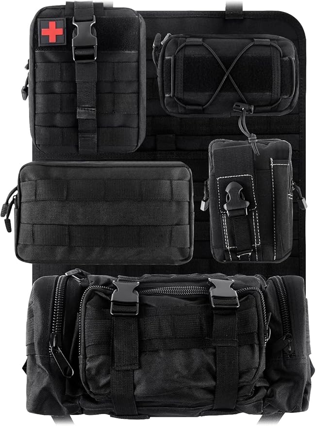 Z8 Tactical Front Seat Back Storage Bag/Hanger Bag Organizer with 5 Bags,Universal fits for All Vehicel