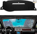 Dashboard Dash Mat Cover Leather Dashboard Pad Sun Protection Compatible for 07-14 Chevy Tahoe Suburban Denali Avalanche GMC Yukon/XL,07-13 Chevy Silverado Sierra