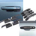 Suetlcoity for Hummer EV Car Door Handle Scratch Protectors 4PCS and Exterior Door Handle Cover 8PCS Compatible with Hummer EV Pickup SUV 2024 2025+
