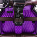Custom Making Car Floor Mats for 96% Car Model Luxury Leather All Weather Waterproof Anti-Skid Full Coverage Liners (Purple)