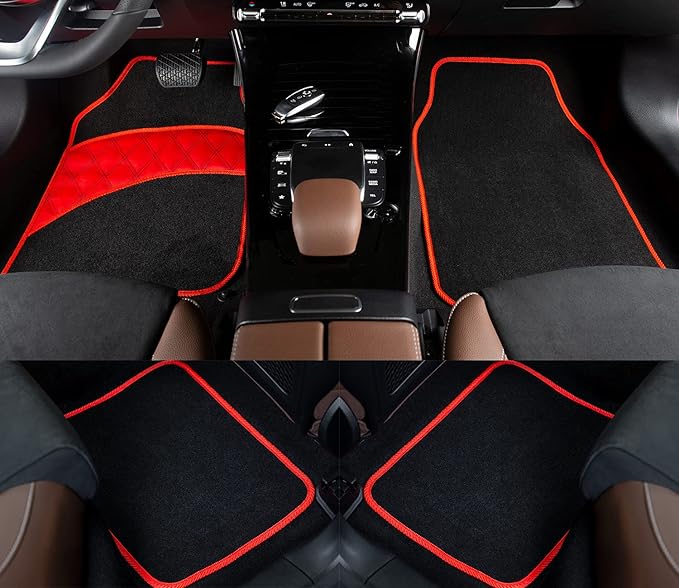 COLINOO 4 Pcs Car Floor Mats All Weather Universal Fit Car Mats Full Set for Car SUV Van & Truck