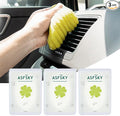 ASFSKY Vents, Dashboard, Center Console, Cup Holders, Seat Seams, etc. Removes Dust, and Debris, Reusable, No Residue Cleaner (3, Yellow)