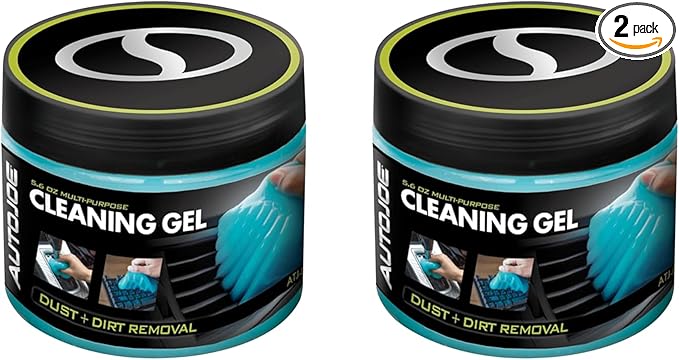 Auto Joe 2-Pack Multi-Purpose Cleaning Gel for Dust and Dirt Removal, 5.6 Ounces