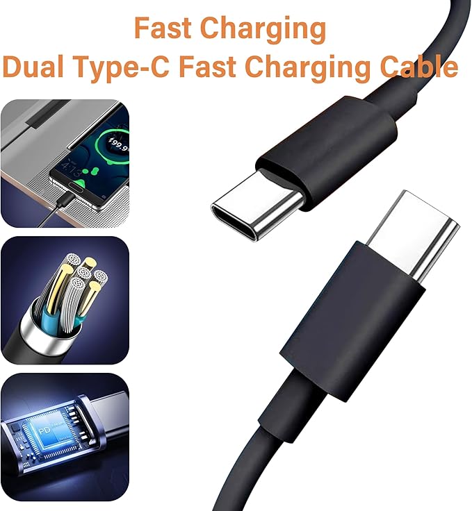 2-Pack 52.5W USB C Car Charger Fast Charge with 1 Charging Cables, Dual Port Car Phone Charger for iPhone 17/16/15 Pro Max, Cigarette Lighter USB Charger, USB Car Charger Adapter, Car Accessories.