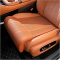 Car Seat Extender Cushion for Honda Pilot 2002-2020 2021 2022 2023 2024 2025 2026, Leather Leg Extender Cushion for Car Seats Office Chairs, Car Seat Extender Pad Leg Support,D Orange