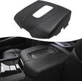 KBH Car Center Console Armrest Cover Replacement for Cadillac Escalade 2015 2016 2017 2018 2019 2020, Vinyl Leather Upholstery, Anti-Scratch, Black (Leather Part Only)