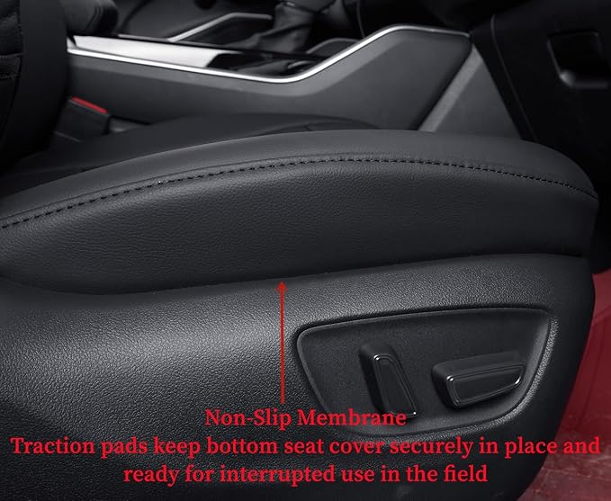 coverdream Grand Highlander Seat Covers Full Set for 2024 2025 2026 Toyota Grand Highlander SUV Seat Cushion,2nd Row w/Captain Seats,Fully Covered,Luxury Leather Car Seat Protector(Grey)