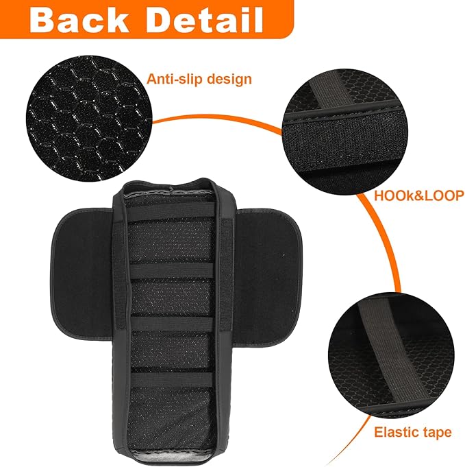 Center Console Armrest Cover for Toyota Camry 2025 2026 Accessories Arm Rest Pad Console Cushion Lid Middle Console Protector Black Leather with Pockets