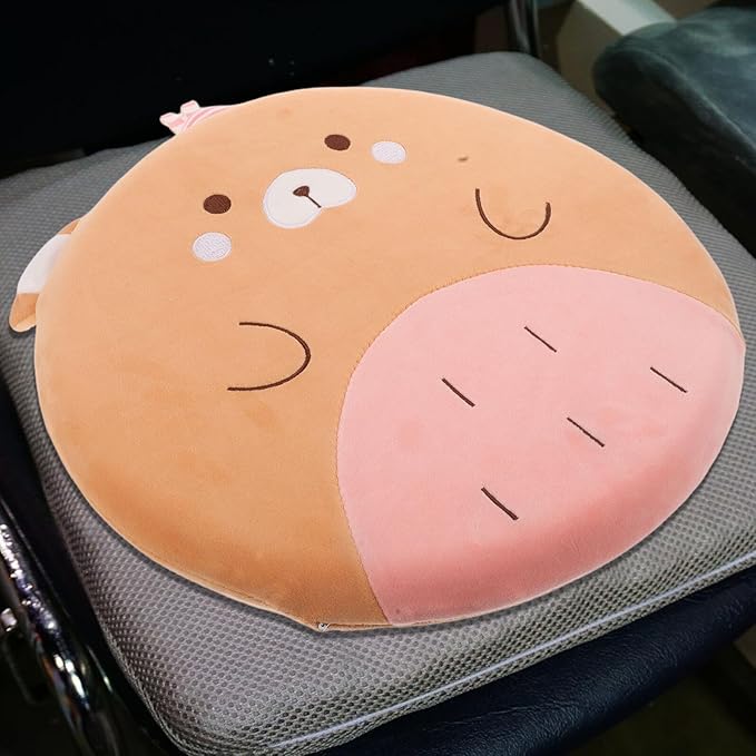 Memory Foam Car Seat Cushion with Lumbar Support Pillow for Driving and Office Chair Use, Ergonomic Back Support Pad for Long Sitting Comfort and Posture Improvement