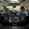 Sunflower Car Trunk Organizer and Storage, Backseat Hanging Organizer for SUV, Truck, MPV, Van, Sedan, Waterproof Cargo Storage Bag with 4 Pockets, Sunflower Car Accessories for Women