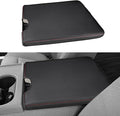 INTGET Center Console Armrest Cover for 2026 Ford F150 Accessories 2015-2023 2024 2025/for F250 F350 F450 F550 2017-2026 40/20/40 Jump Seat Car Arm Rest Lid Seat(red stitches, 2015-2026 Jump Seat)