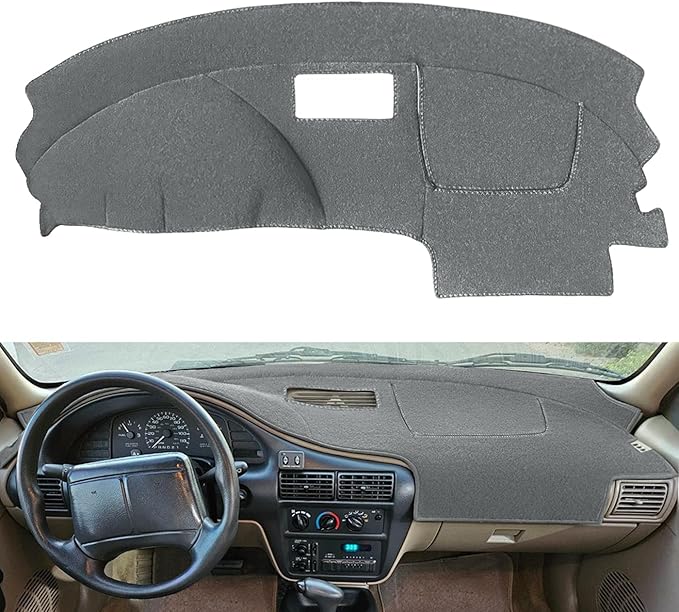 Yiz Dashboard Cover Dash Cover Mat Pad Carpet Custom Fit for Chevy Chevrolet Cavalier 1995-2005 (Gray) Y46