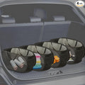 LATERONON Car Trunk Organizer,Adjustable Car Accessories for SUV Sedan Truck Foldable Car Organizers and Storage - Multi-Purpose Auto Storage Bin for Car (Black)