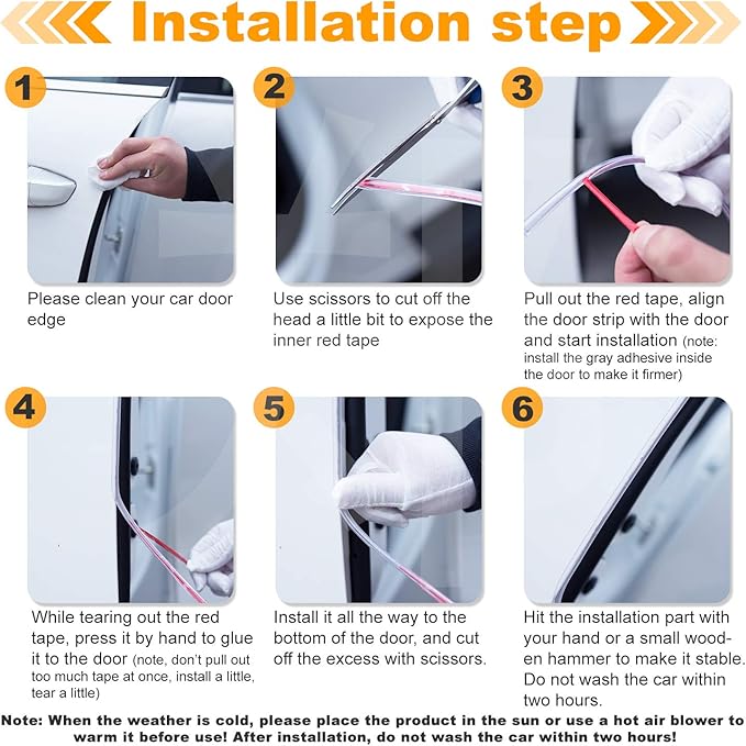 Eytool 5M Clear Door Edge Protectors, Rubber Edge Trim Seal Protector with U Shape Car Protection Door Edge Guard Fit for Most Car (Clear, 16.4FT)