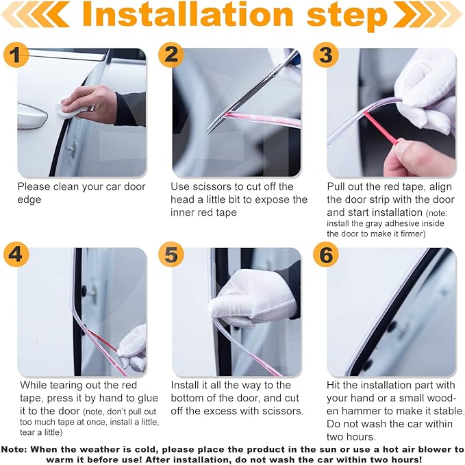Eytool Clear Door Edge Guards for Cars,Car Door Protector with U Adhesive Edge Protective Trim Ding Protector Fit for Most Car (Clear, 32.8FT)