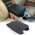 Center Console Armrest Cover Compatible with Nissan Pathfinder 2013-2020/ Infiniti QX60 JX35, Car Armrest Seat Box Cover Protector, Center Console Armrest Cushion Cover Accessories (leather)