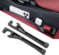 2-Pack Universal Fit Car Seat Gap Plug Anti-Drop with Storage, Soft Foam to Fill The Gap Between Seat and Console