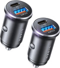 LISEN Car Charger USB C, 54W Cigarette Lighter USB Charger Adapter, Car Accessories for Men, Mini USBC Cars Fast Charging Adapter USBC Type C 12V Plug Outlet, for iPhone 17 Pro Max 16 15 14 13 12 Plus