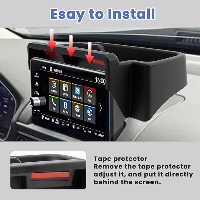 Neepiar Center Console Organizer Tray Compatible with Honda Pilot 2023 2024 2025 2026 Insert Tray Storage Organizer Interior Divider Accessories (Dash storage tray)