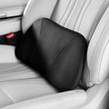 POKSRI Lumbar Support Pillow,Back Pain Relief Cushion,fits tightly around the waist,Memory Foam,Skin-friendly Suede Fabric,fit Car Drive,Office chair,Rest seat,Improve Posture,Portable,15.5''Lx 8.7''H
