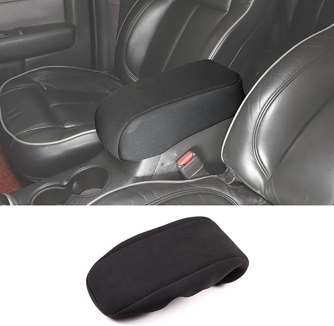 PIUGILH Center Console Armrest Soft Pad Protector Cover for Hummer H3 2005-2009,Cloth Fabric Car Armrest Cushion