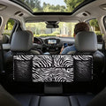 Trunk Organizer for Car, Car Organization Accessories Black Zebra Print Car Trunk Organizer for Sedan,Truck,Van, Frees Trunk Floor, Sturdy Space Saving Expert