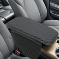 KAELTHAS Comfortable Car Center Console Cushion Armrest Dog Cat Paws Protect Cover Non-Slip with 2 Storage Bags for Cars SUVs CUVs Interior Accessories (Black, Long Narrow)