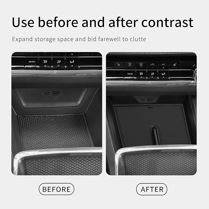 smabee Center Console Organizer Tray for Chevrolet Chevy Equinox 2025 2026 Accessories for Equinox Armrest Storage Console Insert ABS