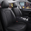 Black Seat Covers for Cars SUV Sedans Pickup, Leather Waterproof Breathable 5 Seats Universal Car Seat Cover, Fit for All Season, Fit for Toyota Corolla Camry Honda Accord Dodge Challenger