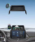 AbeeyGeomarn Car Phone Holder for Chevrolet Blazer 2023 2024 2025 2026 Accessories 10.2 Inch Touch Screen Fixed Clip 15W Fast Wireless Charger Cell Phone Mount with Dashboard Storage Tray