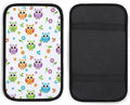 PPIKTC Neoprene Armrest Pad Cover Floral Owl, Car Center Console Cover, Universal Waterproof Accessories for Most Vehicle, SUV