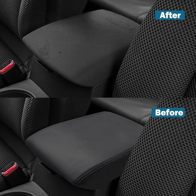 INTGET Center Console Armrest Cover for 2005-2021 Nissan Frontier Accessories / 2005-2015 Nissan Xterra Accessories Leather Middle Arm Rest Lid Protector for Nissan Frontier Pro 4X Accessories