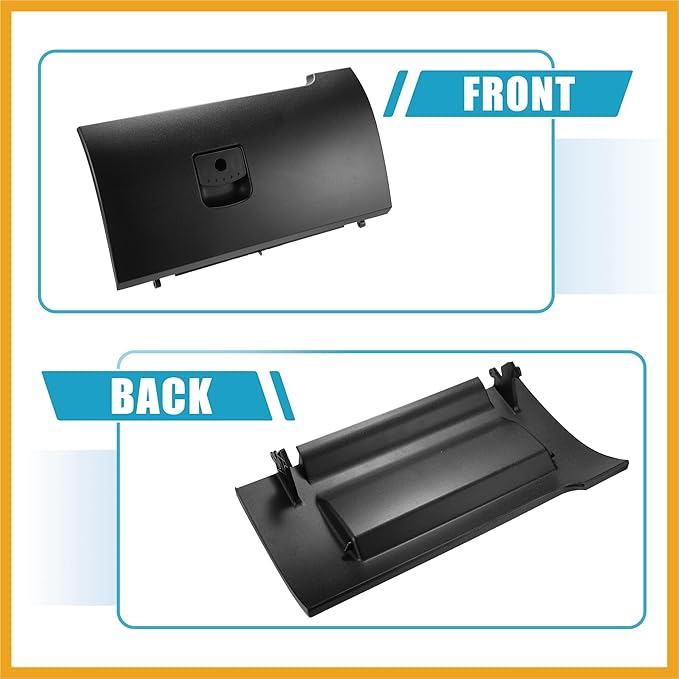 Dash Glove Box Door Lid Cover for Volkswagen Beetle 2006-2010 Glove Compartment Lid No.1C1880247R Black Replacement