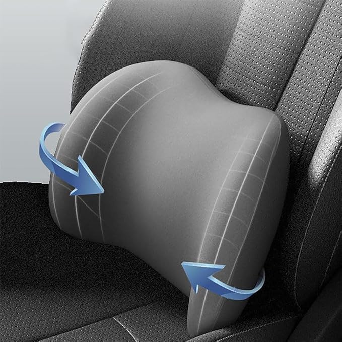 Car Seat Headrest Lumbar Support Kit for BMW X3 X4 G01 G02 2018-2022, Ergonomic Memory Foam Head Neck Pillow Back Cushion Drivers Travel Anti Fatigue,B/Coffee Color