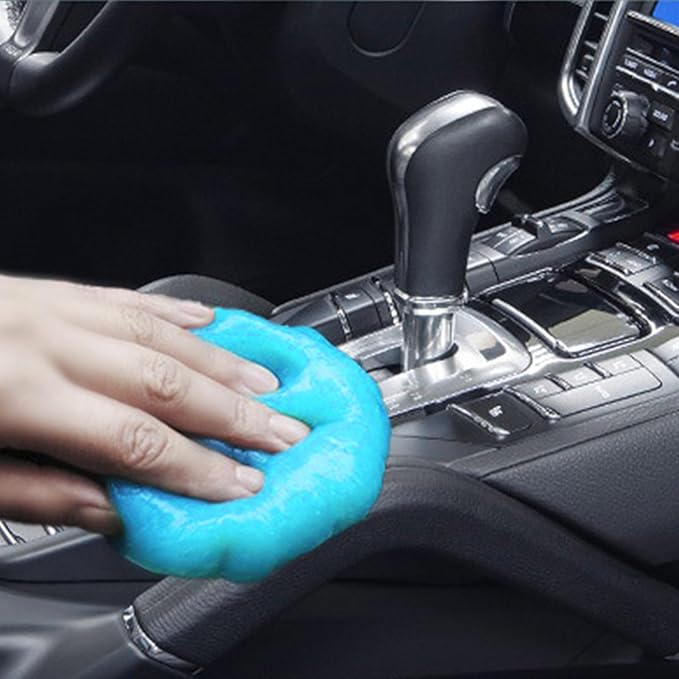 Automotive Cleaning Putty - Sticky Gel for Car Interior Dust Removal | Flexible Material, Easy Use for Dashboard, Vents, and Hard to Reach Areas Easy to Use Versatile Car Interior Cleaner