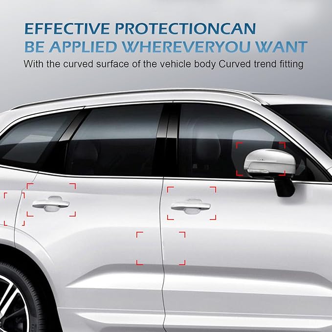 8PCS Car Door Handle Protector, Transparent Handle Bowl Scratch Protector, Car Door Cup Waterproof Anti-Scratches Sticker, Universal for Sedan, SUV