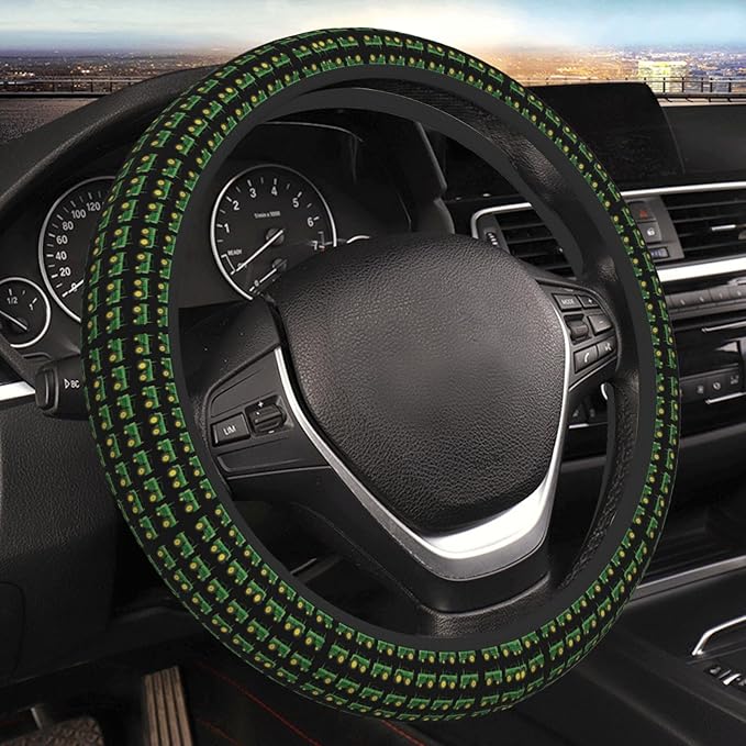 Neoprene Steering Wheel Cover Cartoon Tractors Car Steering Wheel Cover Universal Fit for Most Cars