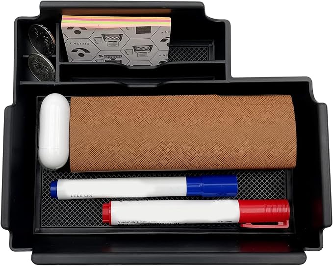 JOJOMARK Compatible with Ford Explorer Accessories 2020 2021 2022 2023 2024 2025 Center Console Tray Organizer, Armrest Secondary Storage Box