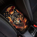 American Flag Car Center Console Cover Wolf Car Armrest Cover Soft Comfortable Armrest Cover for Car Center Console Universal Fit Most Car,SUV,Trucks Car Deco Accessories