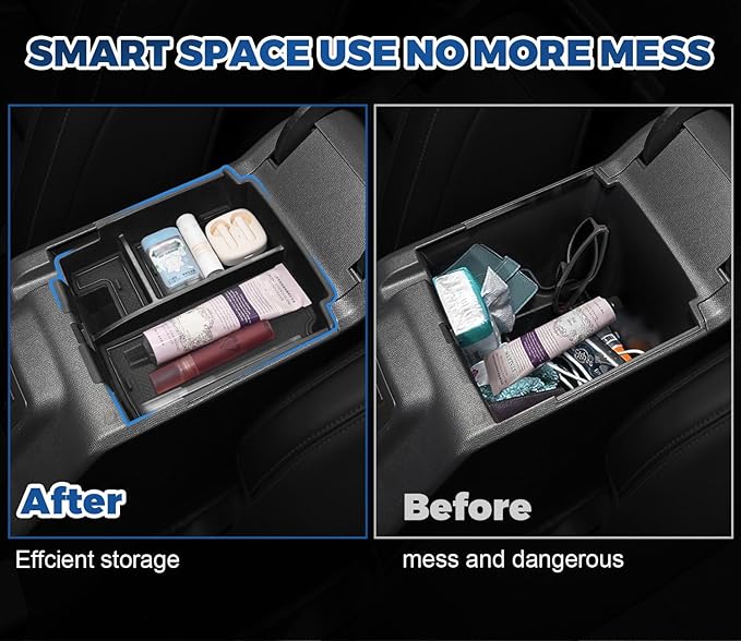 2026 Upgrade Center Console Organizer fit for 2025 2026 Ford Bronco 4 Door Full Size Bronco Center Console Storage for Ford Bronco 2025 2026 Storage Accessories|Not for 2 Dooor/Manual/Sport Model|