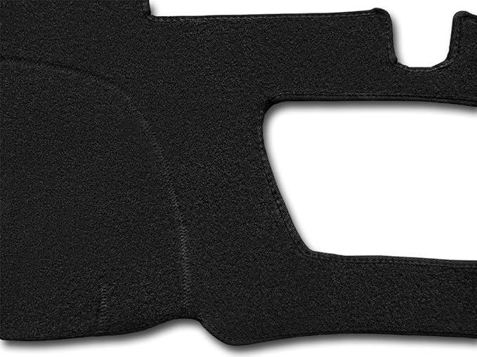 Yiz Dash Cover Mat Custom Fit for 2019-2025 Chevy Chevrolet Silverado 1500 2500HD 3500HD/2019-2023 GMC Sierra 1500 2500HD 3500HD w/o Head Up Display and Speaker Cutout,Dashboard Pad Carpet(Black) J130