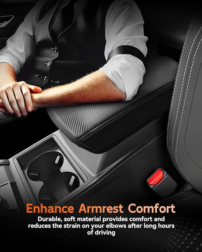 CDEFG for Mitsubishi Outlander Accessories 2025 2024 2023 2022 Center Console Car Armrest Cover (SE/Black Edition/SEL) Console Protector Pad Arm Rest Interior (Not for Outlander Sport)